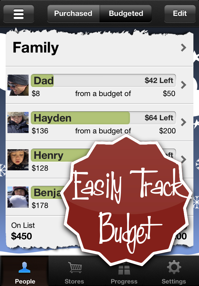 The Christmas List iPhone